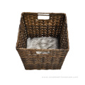 Artificial Woven Rattan Cozy Durable Basket Cat Bed